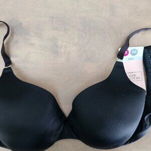 NWT Jockey  RealFit T-Shirt Bra Style 6702 Black Size 06/32 Discontinued